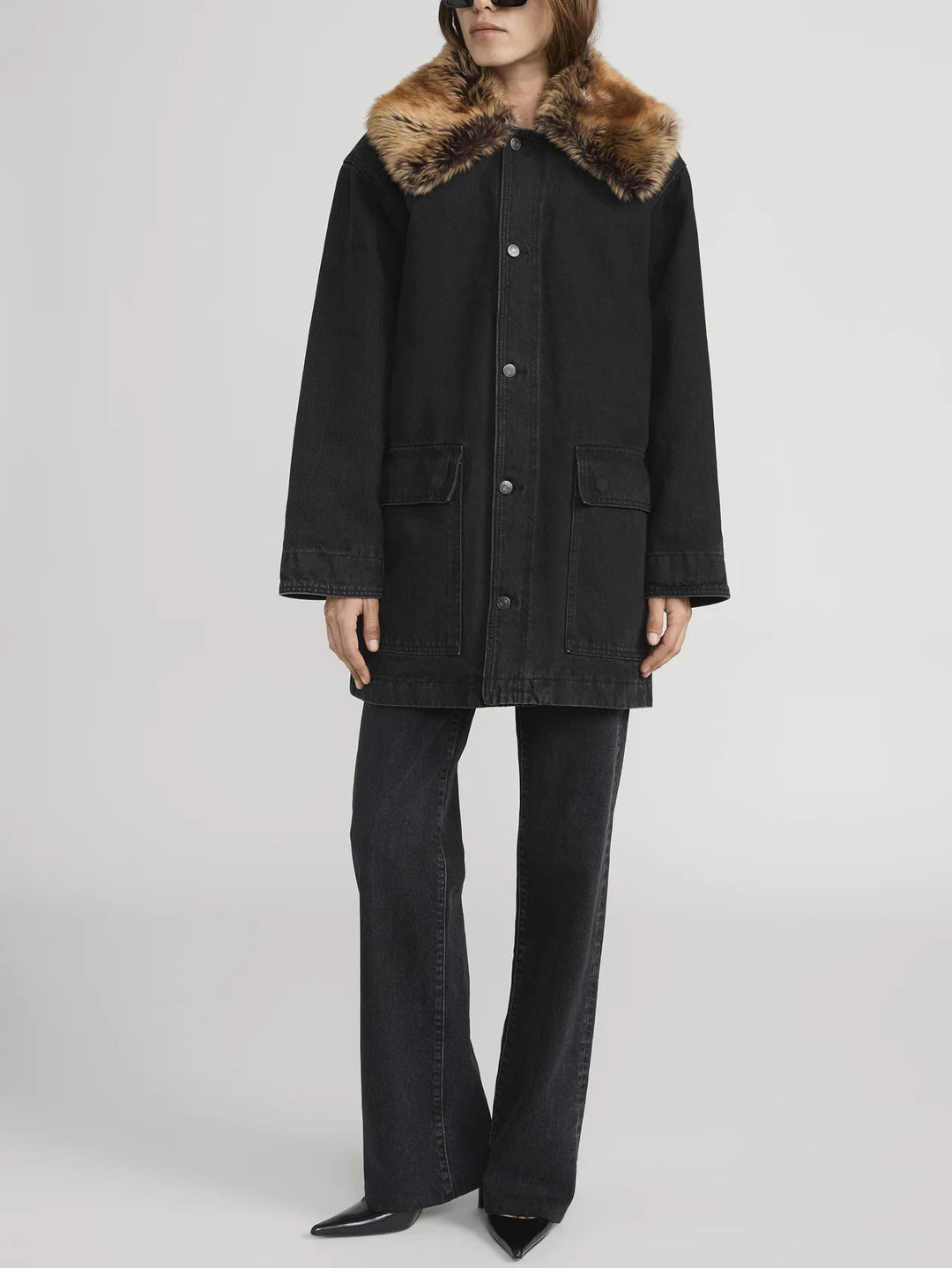 Frame - Shearling Overcoat Costello - Kalifornia Jean Bar