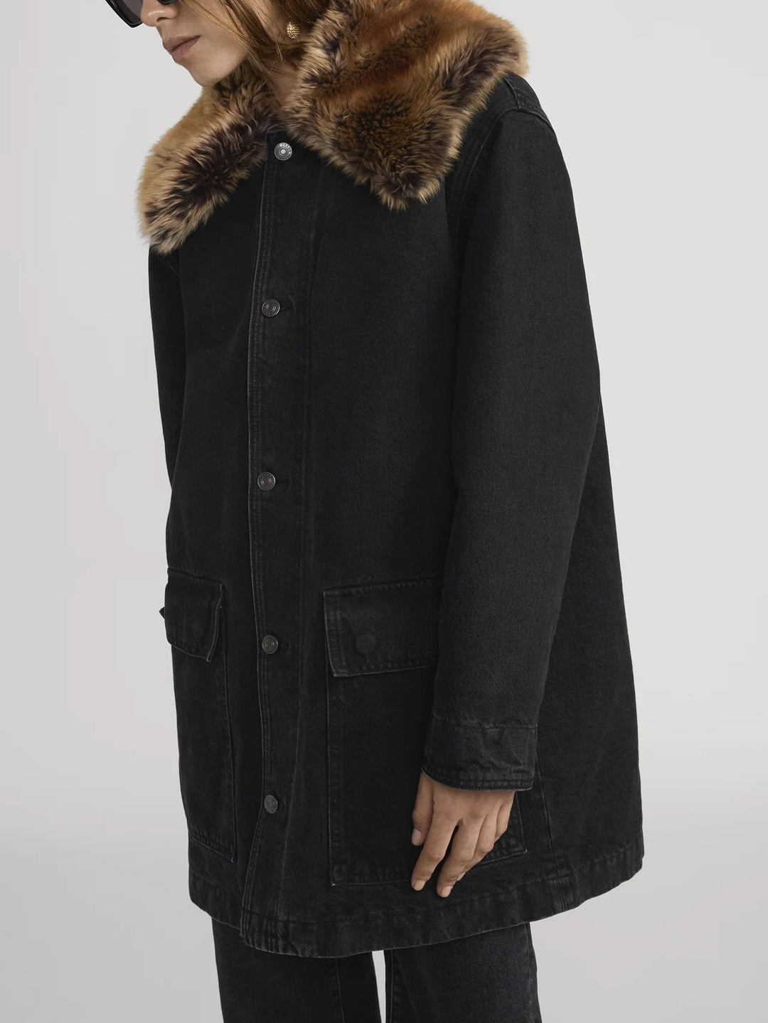 Frame - Shearling Overcoat Costello - Kalifornia Jean Bar