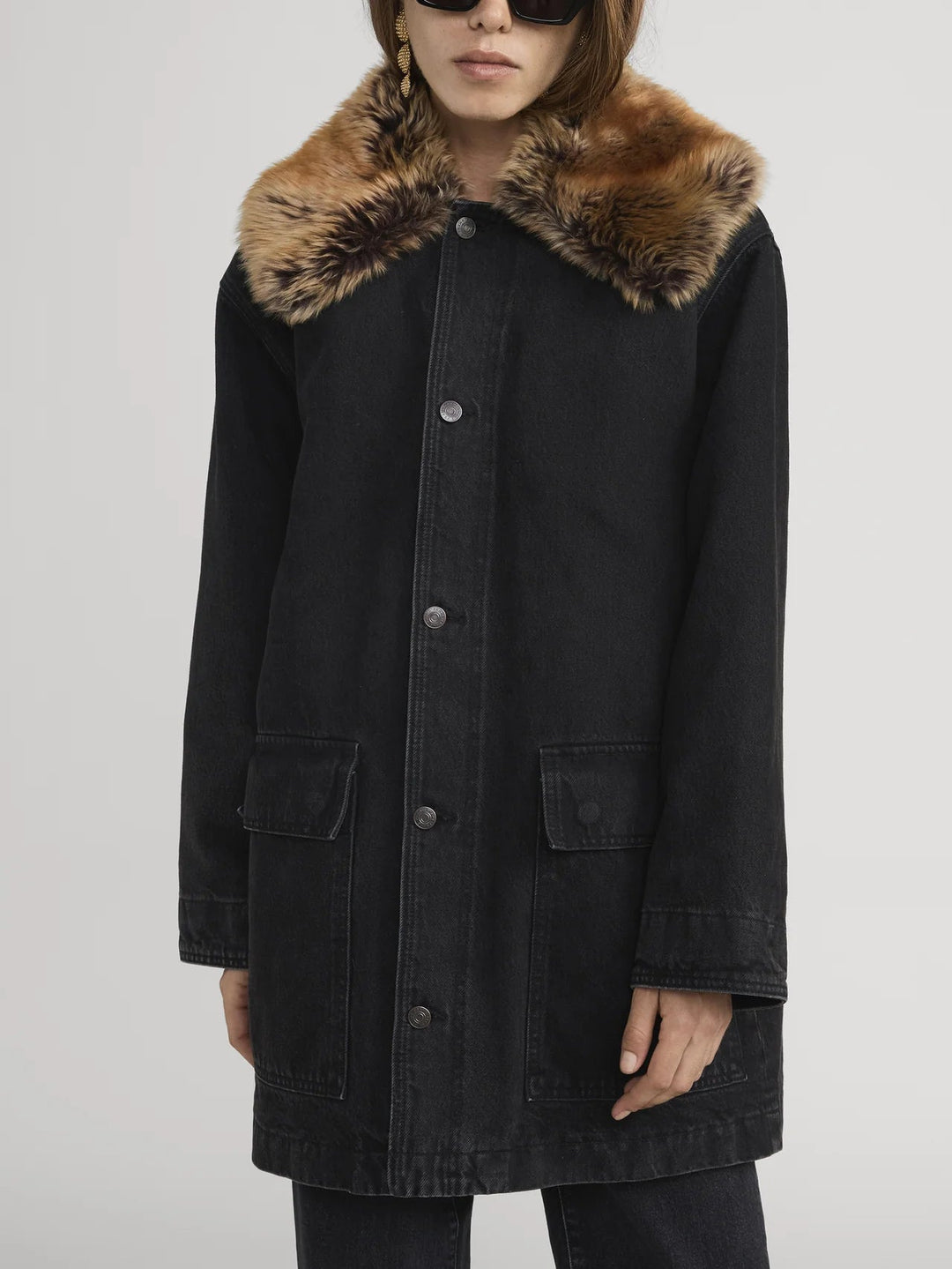 Frame - Shearling Overcoat Costello - Kalifornia Jean Bar