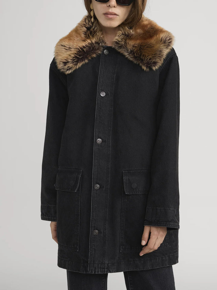 Frame - Shearling Overcoat Costello - Kalifornia Jean Bar