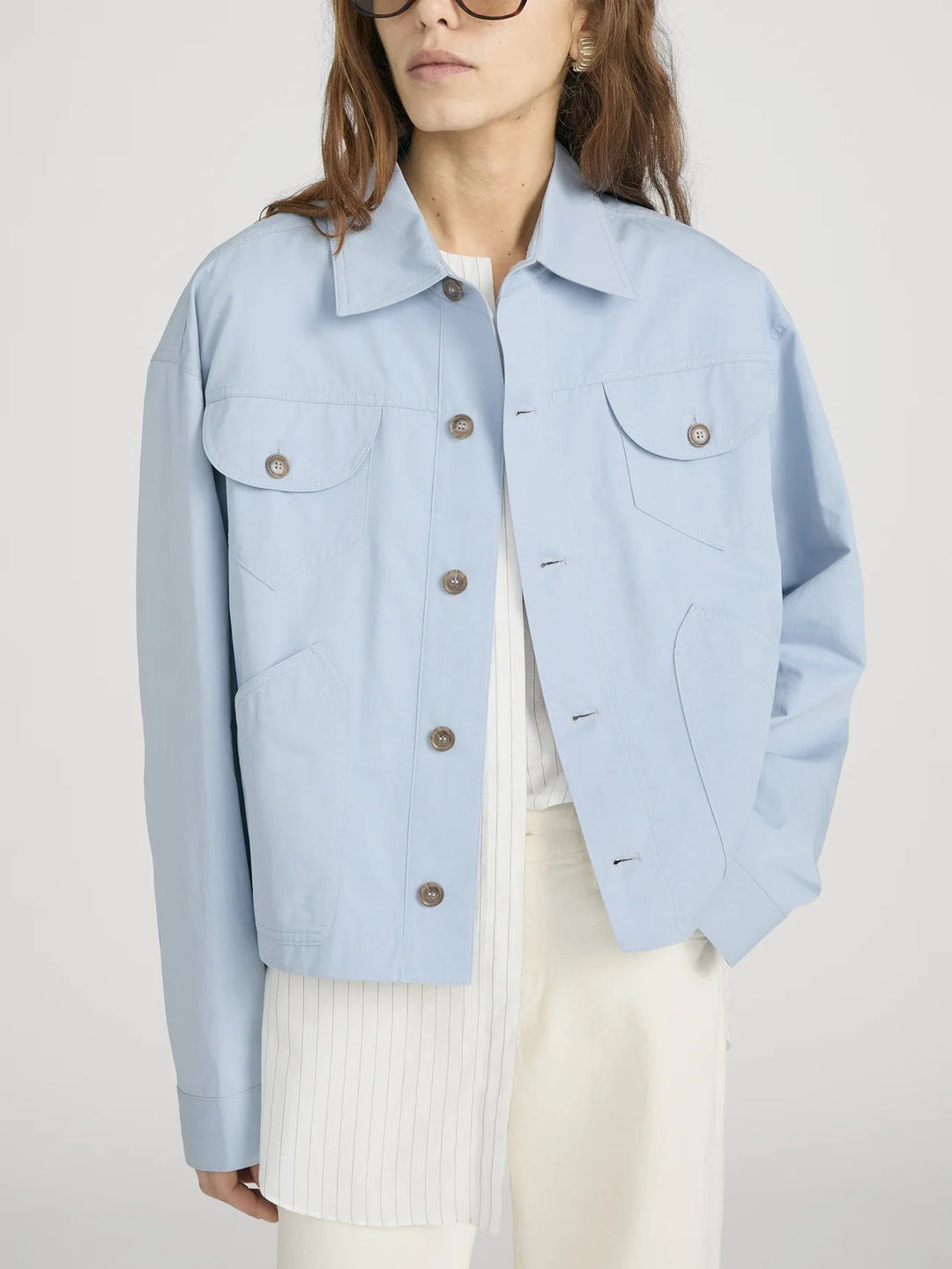 Frame - Utility Jacket Sky Blue - Kalifornia Jean Bar
