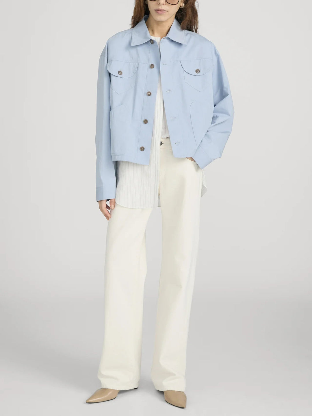 Frame - Utility Jacket Sky Blue - Kalifornia Jean Bar