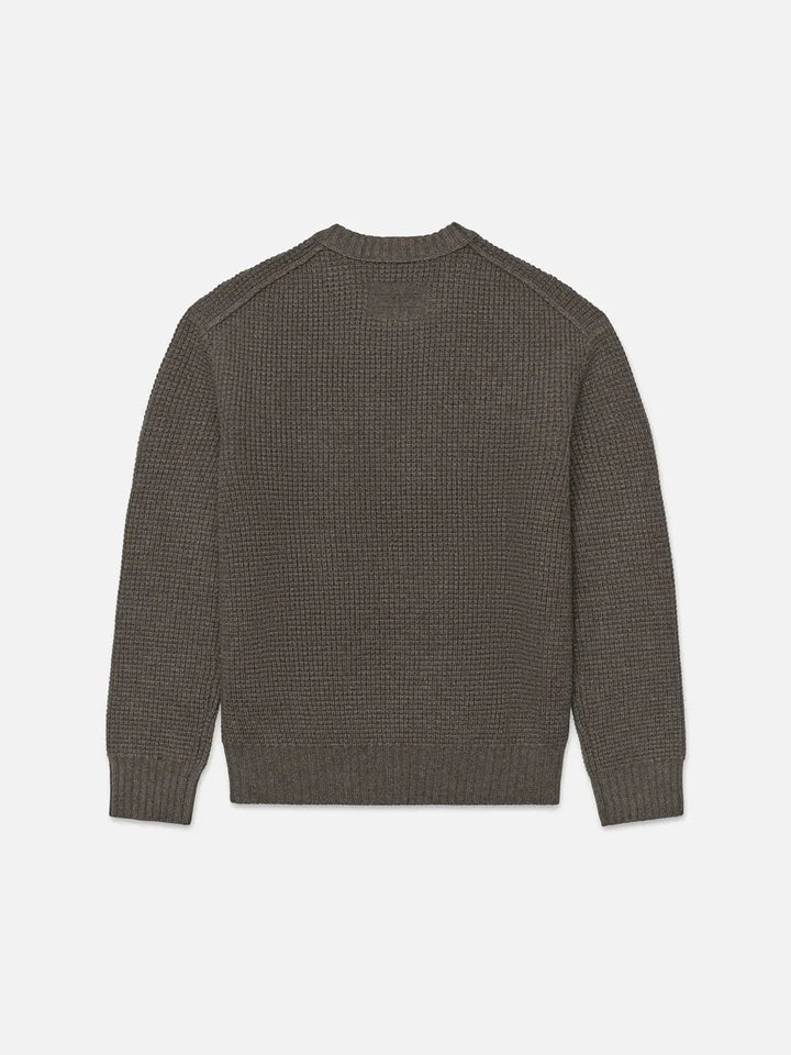 Frame - Wool Crewneck Sweater in Mole - Kalifornia Jean Bar