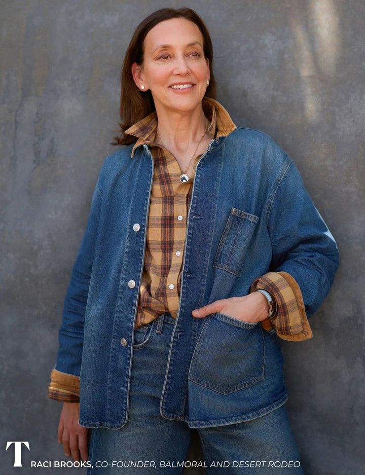 Frank & Eileen - Eileen Gold Brown Black Plaid - Kalifornia Jean Bar