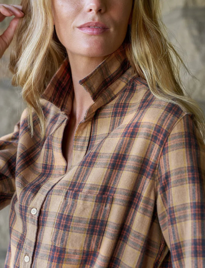 Frank & Eileen - Eileen Gold Brown Black Plaid - Kalifornia Jean Bar