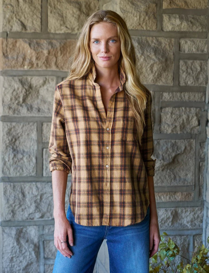Frank & Eileen - Eileen Gold Brown Black Plaid - Kalifornia Jean Bar