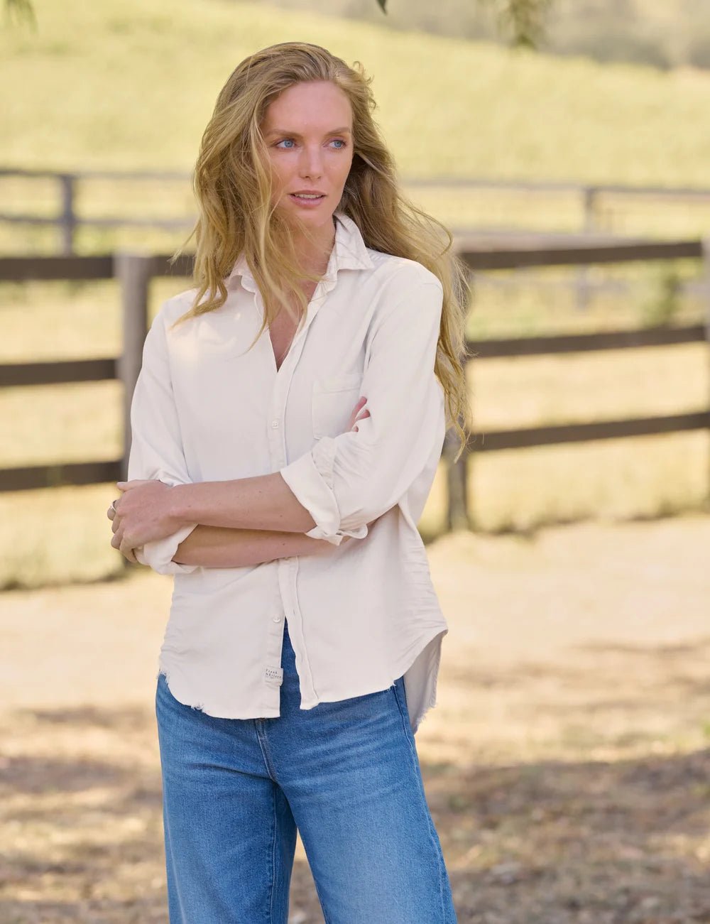 Frank & Eileen - Eileen Vintage White Denim - Kalifornia Jean Bar