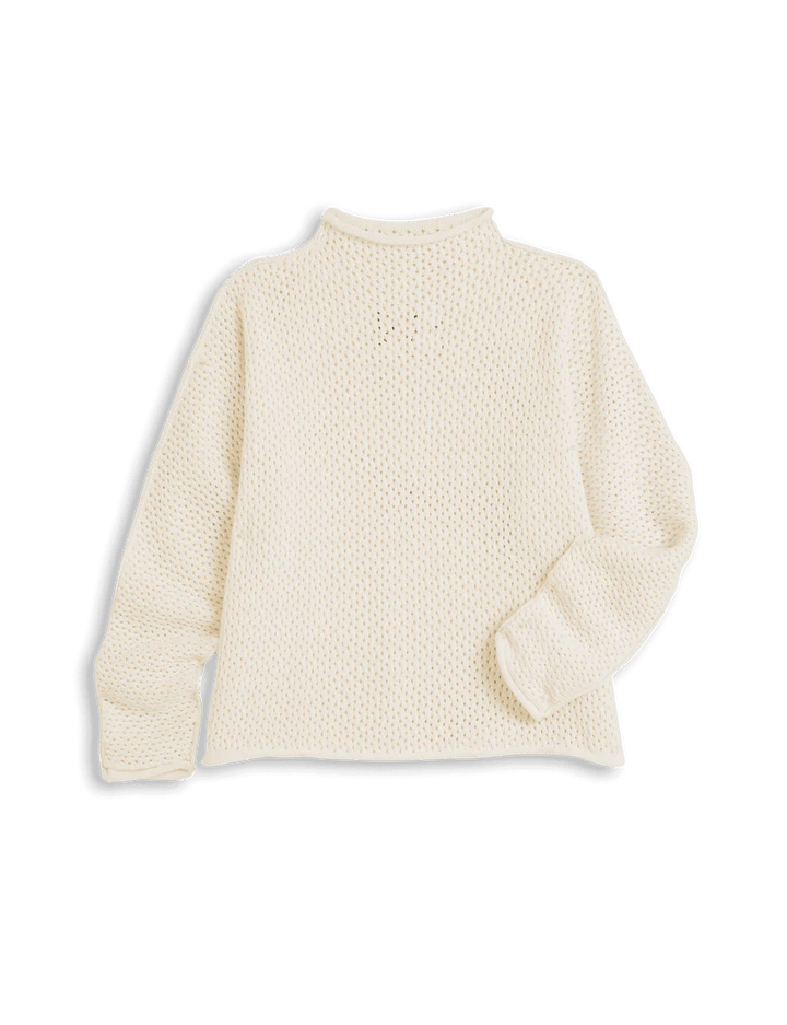 Frank & Eileen - Ivory Monterey Pointelle Sweater - Kalifornia Jean Bar