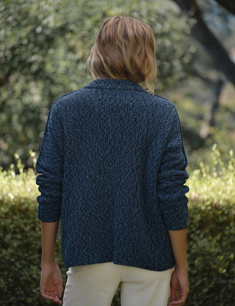 Frank & Eileen - Montecito Cardigan Blueberry - Kalifornia Jean Bar