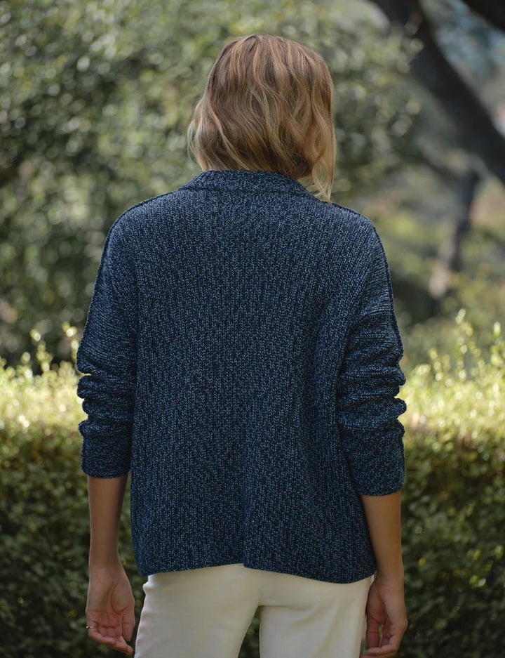 Frank & Eileen - Montecito Cardigan Blueberry - Kalifornia Jean Bar