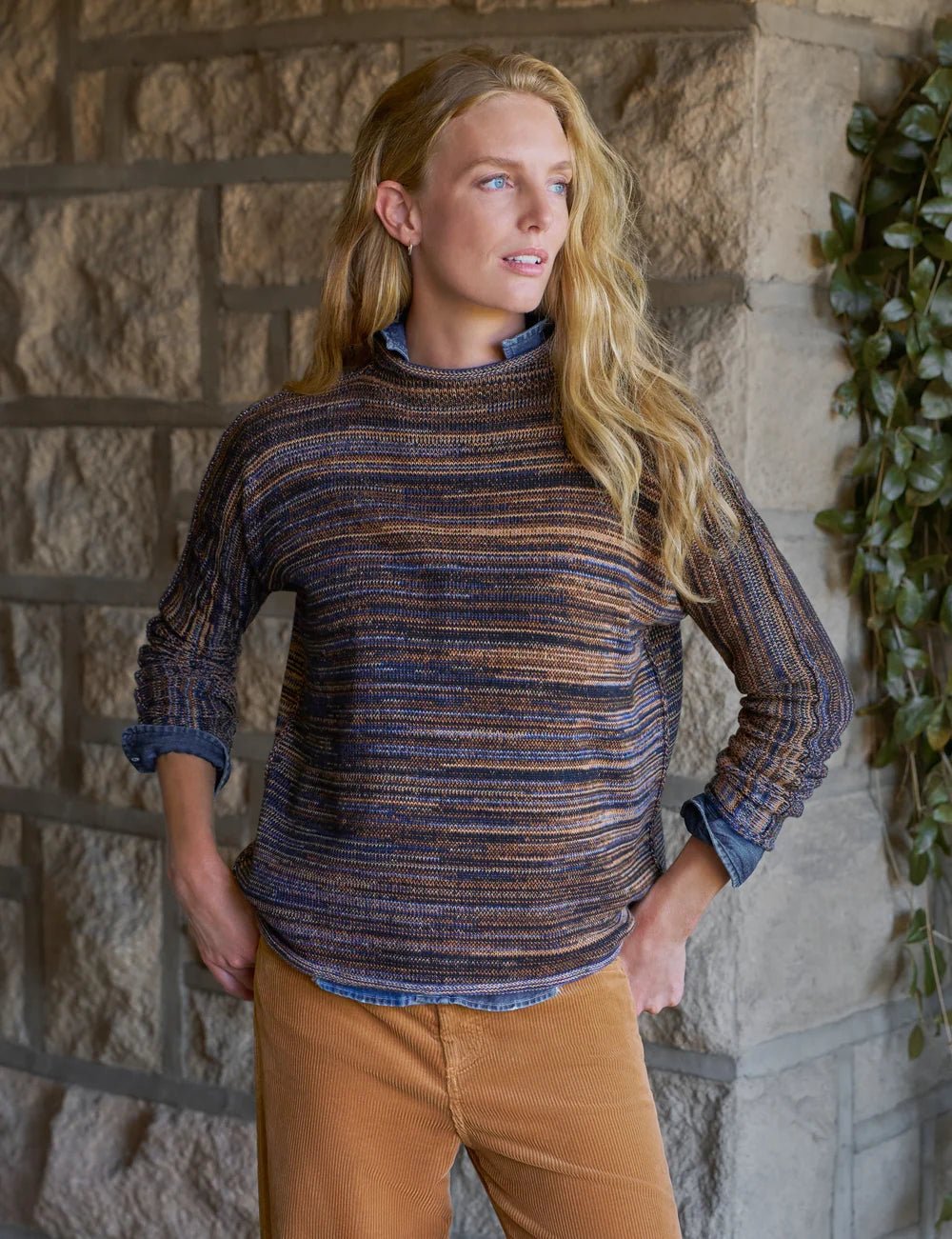 Frank & Eileen - Monterey Sweater in Harvest - Kalifornia Jean Bar