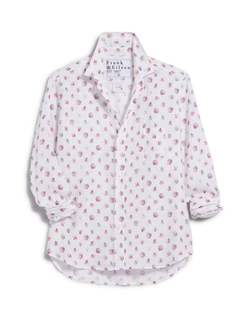 Frank & Eileen - Red/Blue Flower Eileen Relaxed Button - Up - Kalifornia Jean Bar