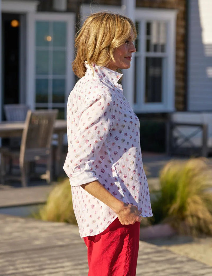 Frank & Eileen - Red/Blue Flower Eileen Relaxed Button - Up - Kalifornia Jean Bar