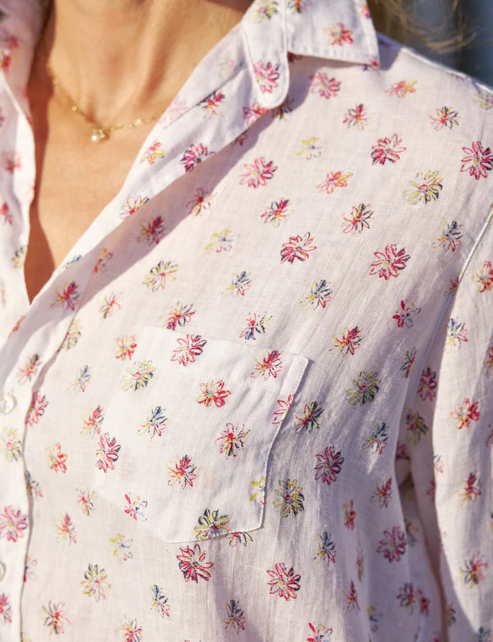 Frank & Eileen - Red/Blue Flower Eileen Relaxed Button - Up - Kalifornia Jean Bar