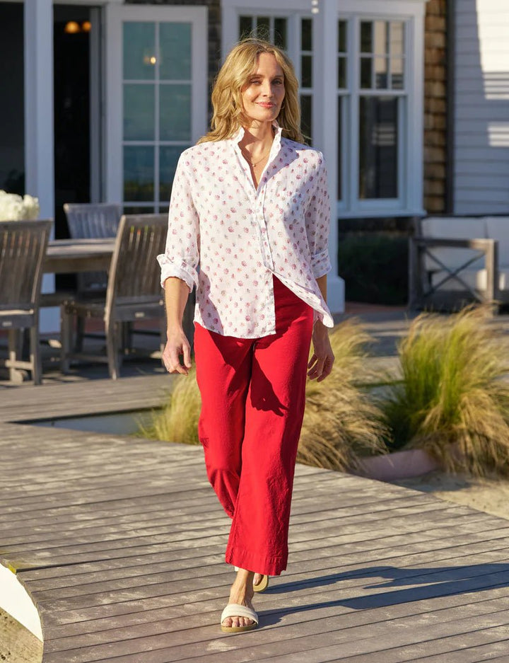 Frank & Eileen - Red/Blue Flower Eileen Relaxed Button - Up - Kalifornia Jean Bar