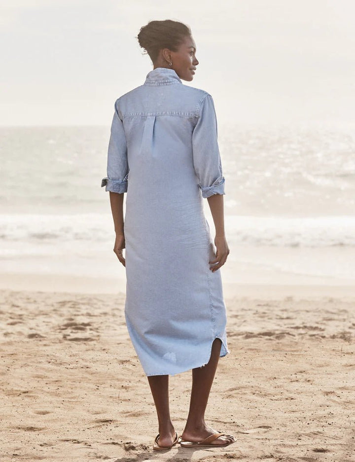 Frank & Eileen - Rory Denim Dress Poolwater Blue - Kalifornia Jean Bar
