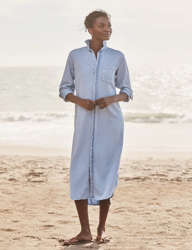Frank & Eileen - Rory Denim Dress Poolwater Blue - Kalifornia Jean Bar