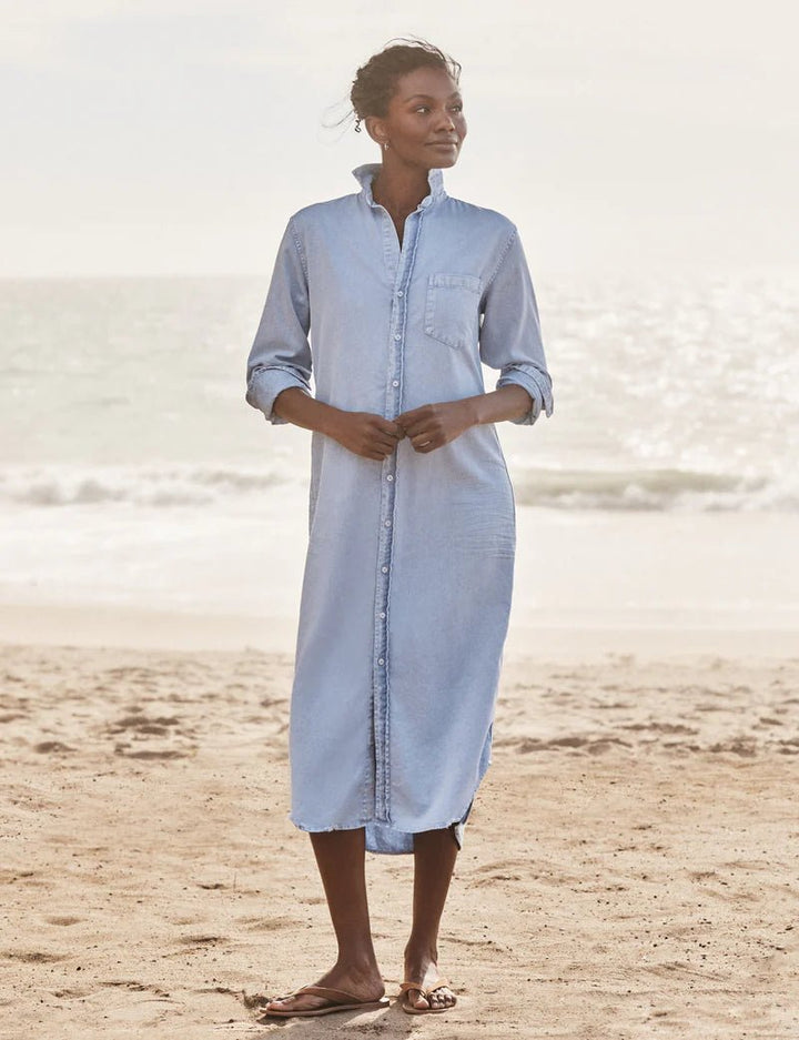 Frank & Eileen - Rory Denim Dress Poolwater Blue - Kalifornia Jean Bar