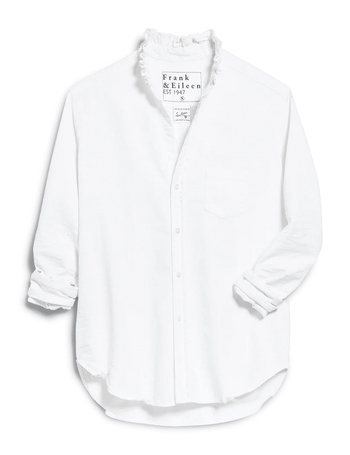 Frank & Eileen - Ruffle Eileen in White - Kalifornia Jean Bar