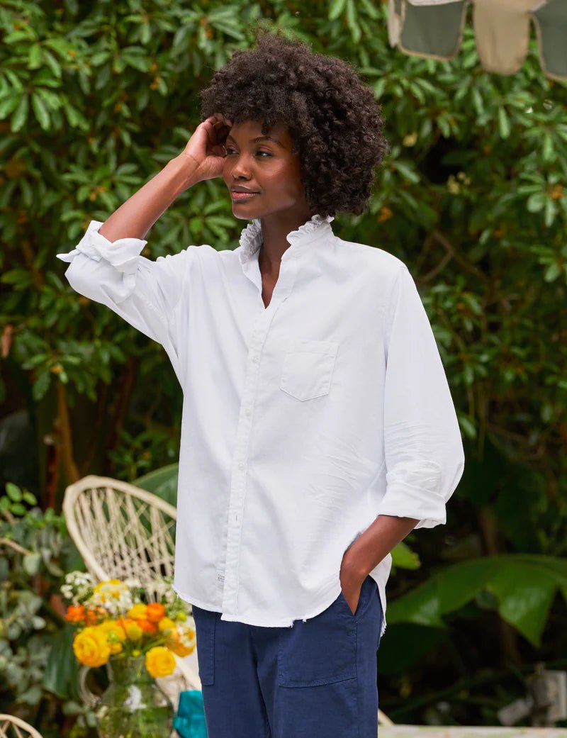 Frank & Eileen - Ruffle Eileen in White - Kalifornia Jean Bar