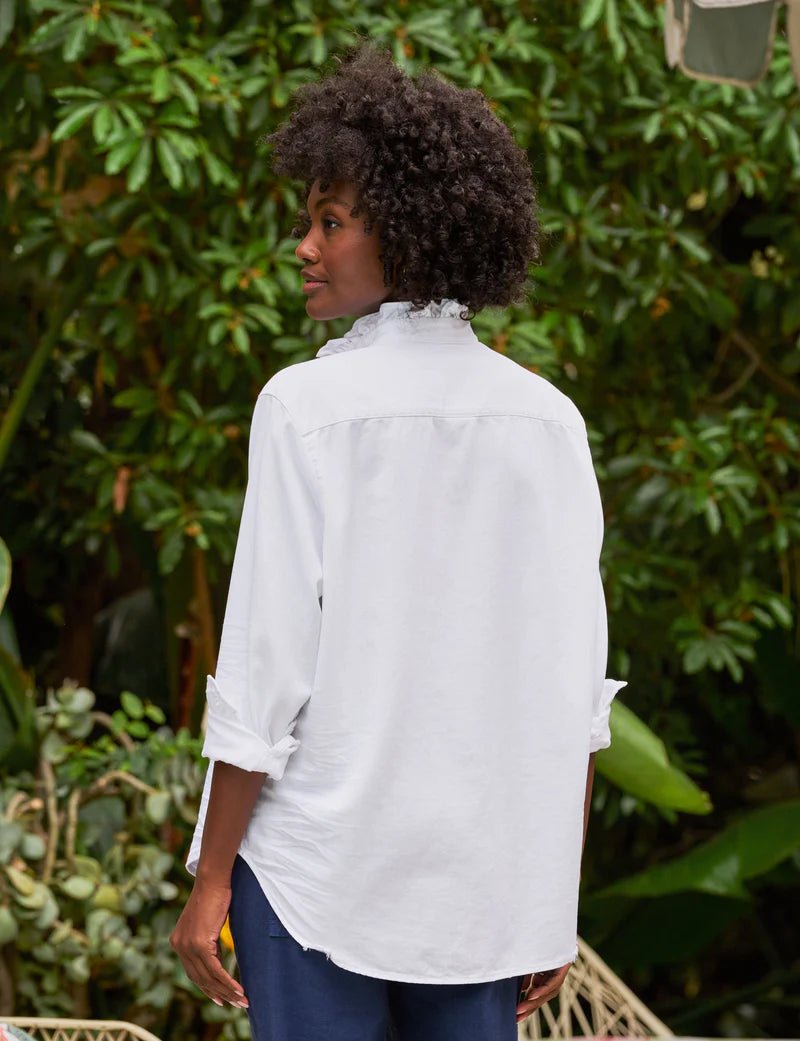 Frank & Eileen - Ruffle Eileen in White - Kalifornia Jean Bar