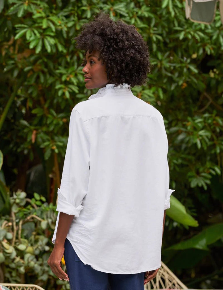 Frank & Eileen - Ruffle Eileen in White - Kalifornia Jean Bar