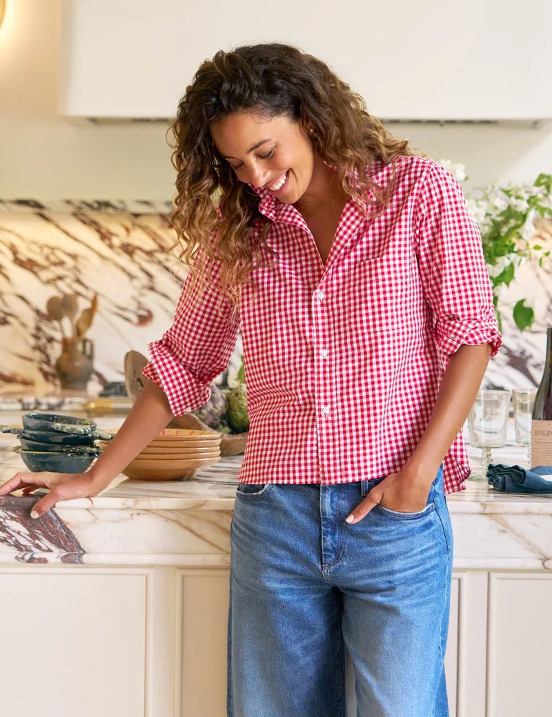 Frank & Eileen - Silvio Red Check - Kalifornia Jean Bar