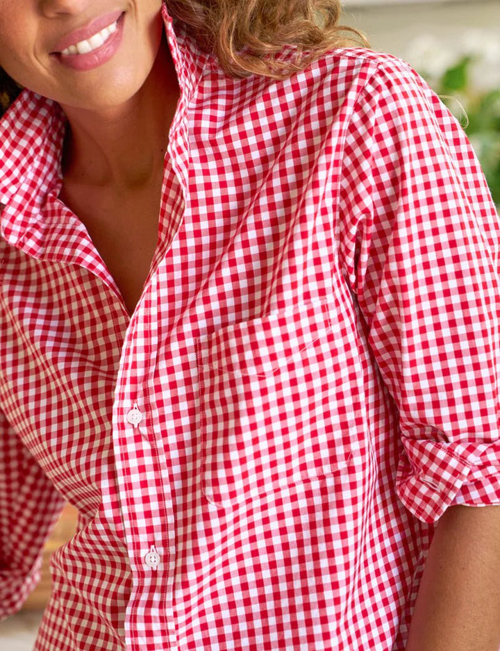 Frank & Eileen - Silvio Red Check - Kalifornia Jean Bar