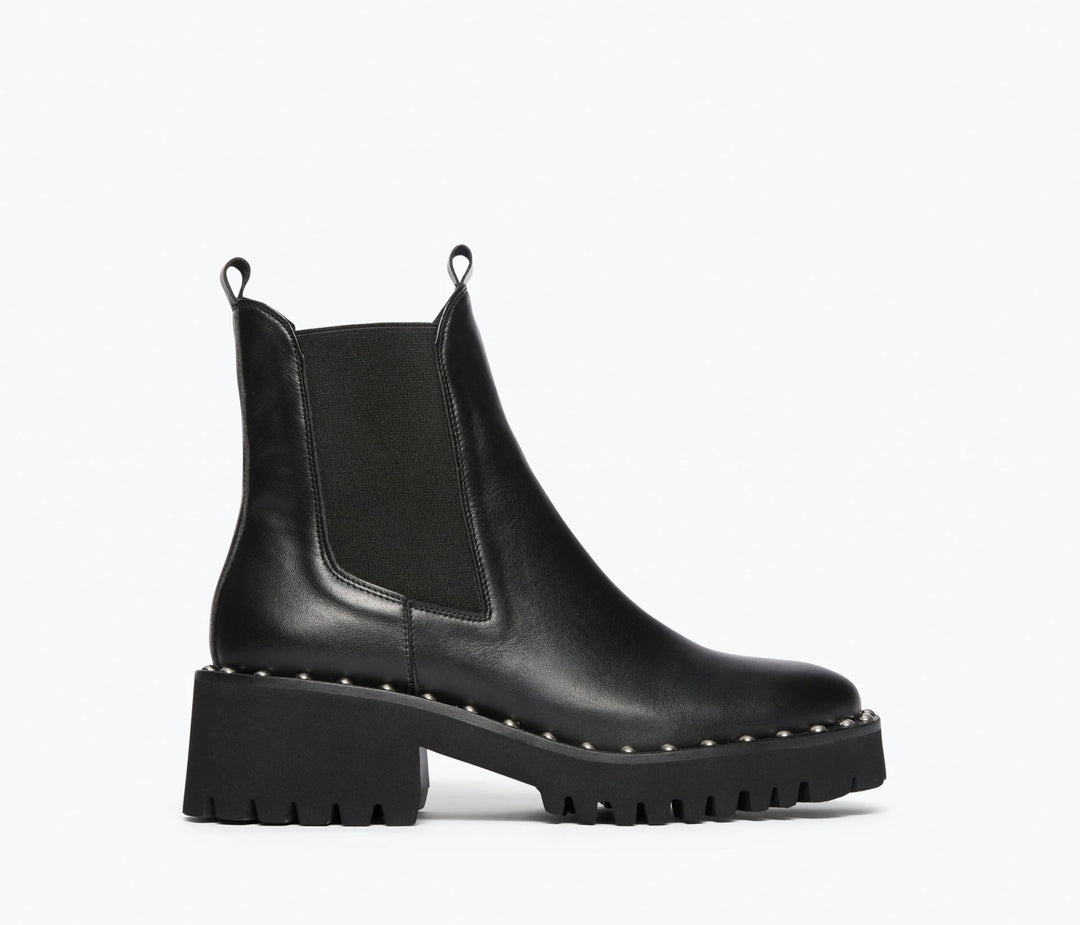 Freda Salvador - Black Bailey Studded Rain Resistant Boot - Kalifornia Jean Bar