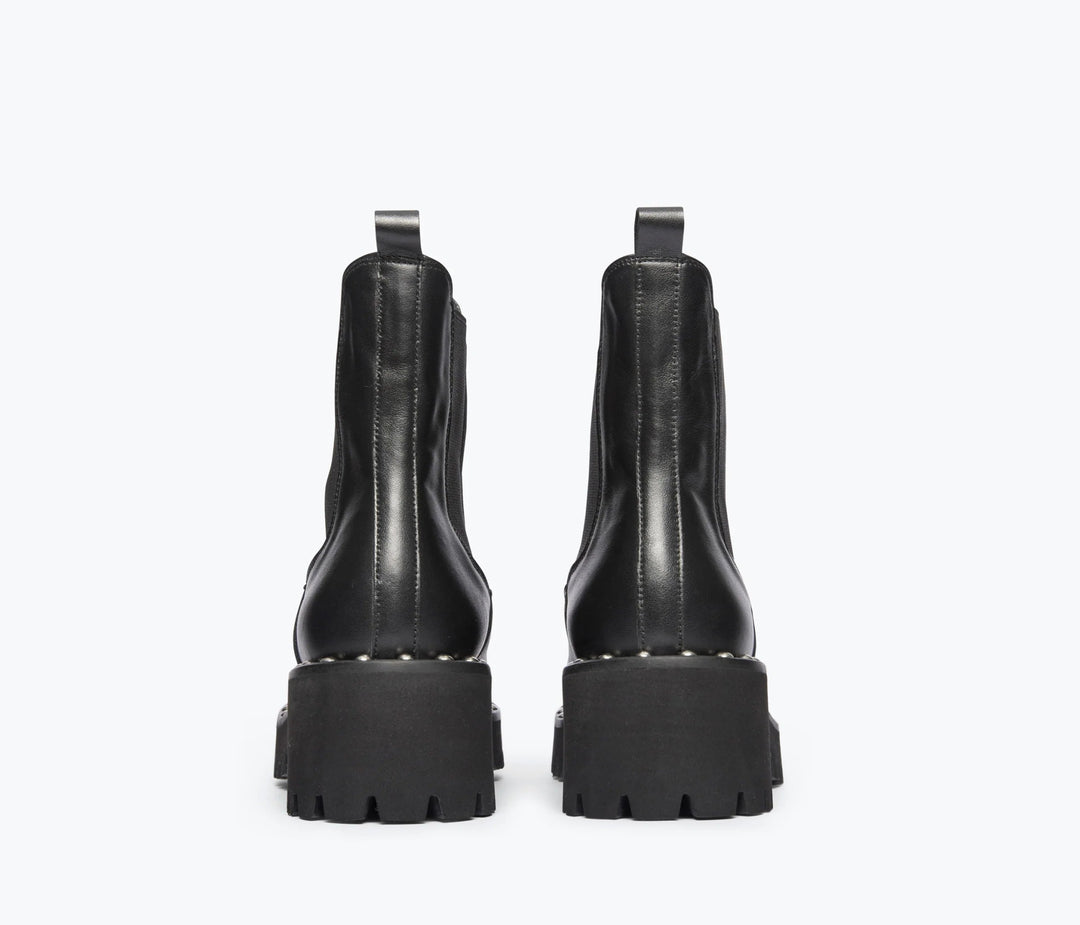 Freda Salvador - Black Bailey Studded Rain Resistant Boot - Kalifornia Jean Bar