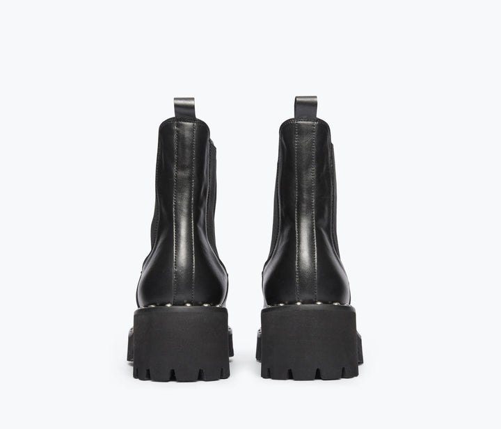 Freda Salvador - Black Bailey Studded Rain Resistant Boot - Kalifornia Jean Bar