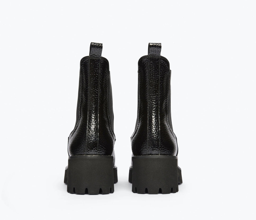 Freda Salvador - Brooke Rain Resistant Boot Black Pebbled Leather - Kalifornia Jean Bar