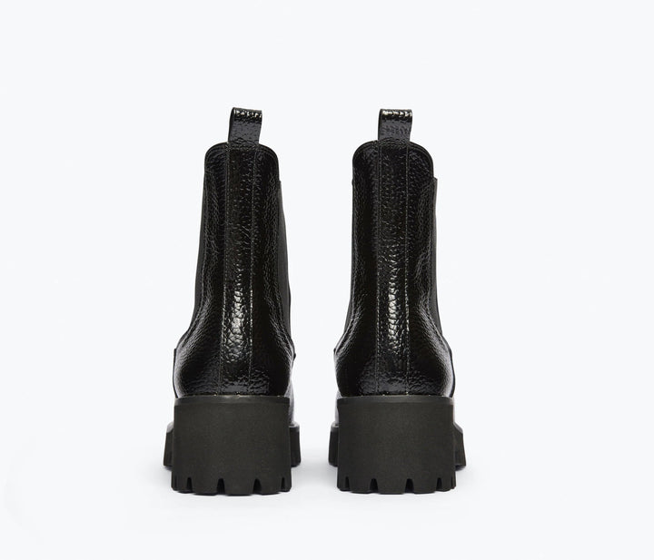 Freda Salvador - Brooke Rain Resistant Boot Black Pebbled Leather - Kalifornia Jean Bar