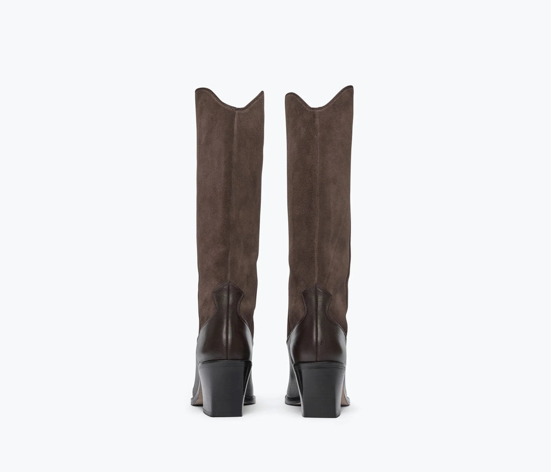 Freda Salvador - Limited Edition Nancie Western Boot Sable Suede - Kalifornia Jean Bar