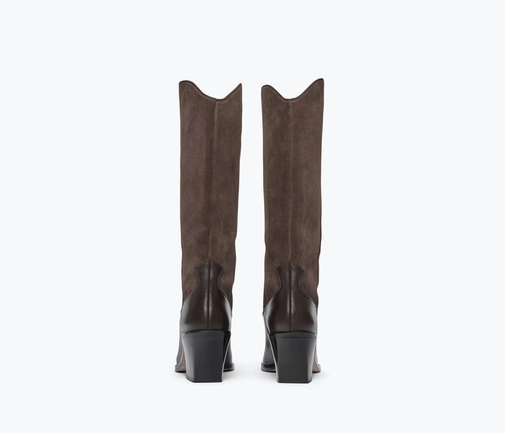 Freda Salvador - Limited Edition Nancie Western Boot Sable Suede - Kalifornia Jean Bar