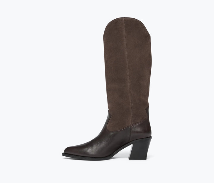Freda Salvador - Limited Edition Nancie Western Boot Sable Suede - Kalifornia Jean Bar