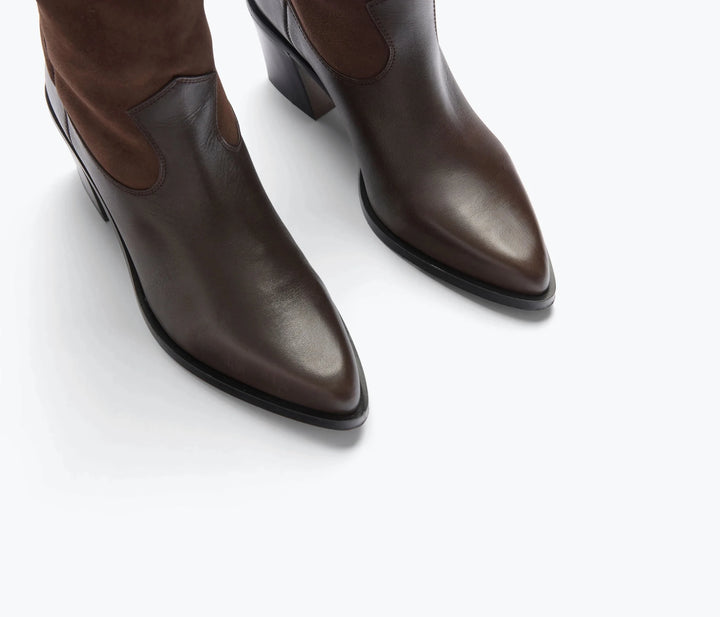 Freda Salvador - Limited Edition Nancie Western Boot Sable Suede - Kalifornia Jean Bar