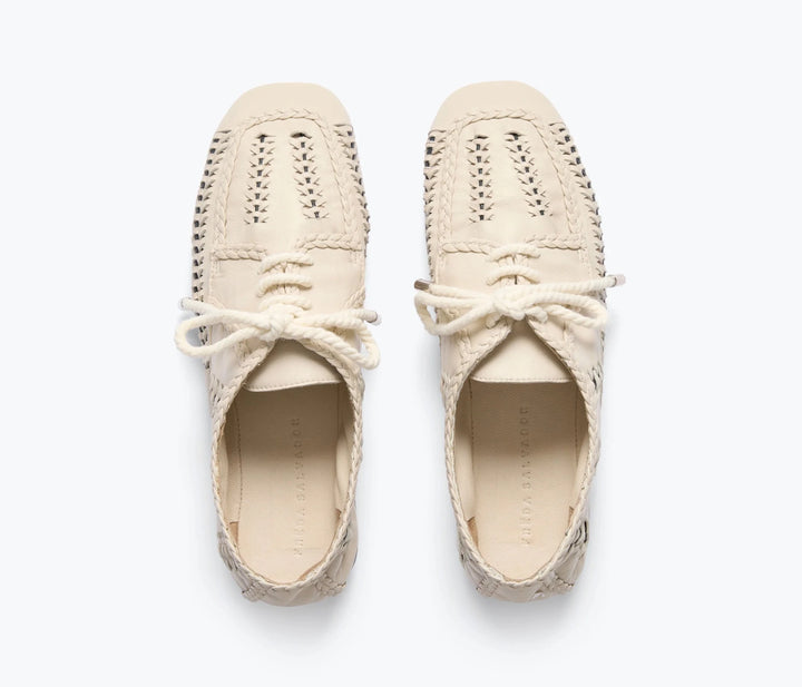 Freda Salvador - Mahira Vanilla Woven Calf Loafer - Kalifornia Jean Bar