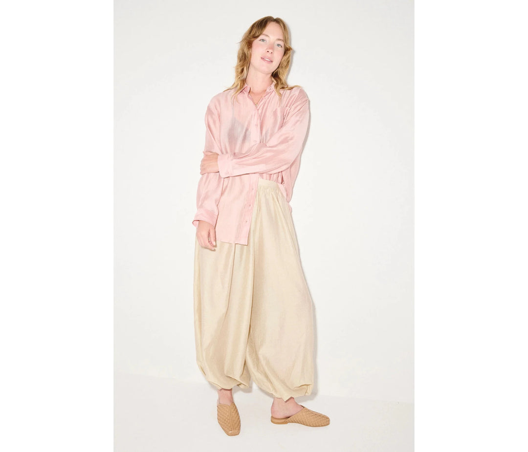 Freda Salvador - Saanvi Cognac Woven Slide - Kalifornia Jean Bar