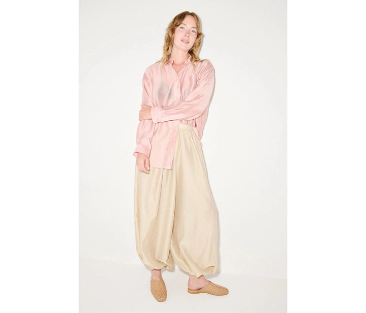 Freda Salvador - Saanvi Cognac Woven Slide - Kalifornia Jean Bar