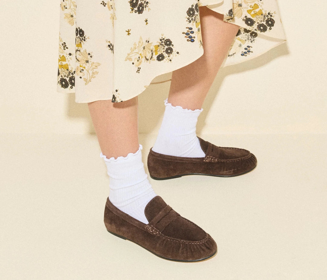 Freda Salvador - Sydnie Limited Edition Espresso Suede Penny Loafer - Kalifornia Jean Bar