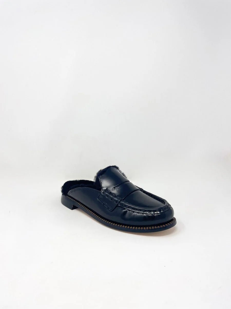 Freda Salvador - Temi Loafer Black Calf Shirling - Kalifornia Jean Bar