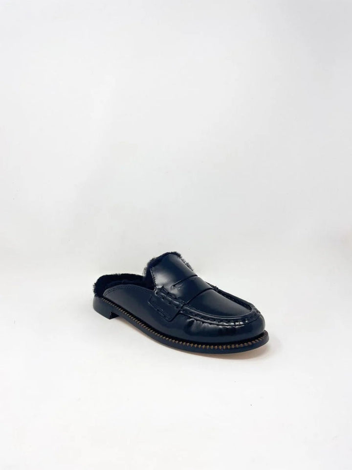 Freda Salvador - Temi Loafer Black Calf Shirling - Kalifornia Jean Bar