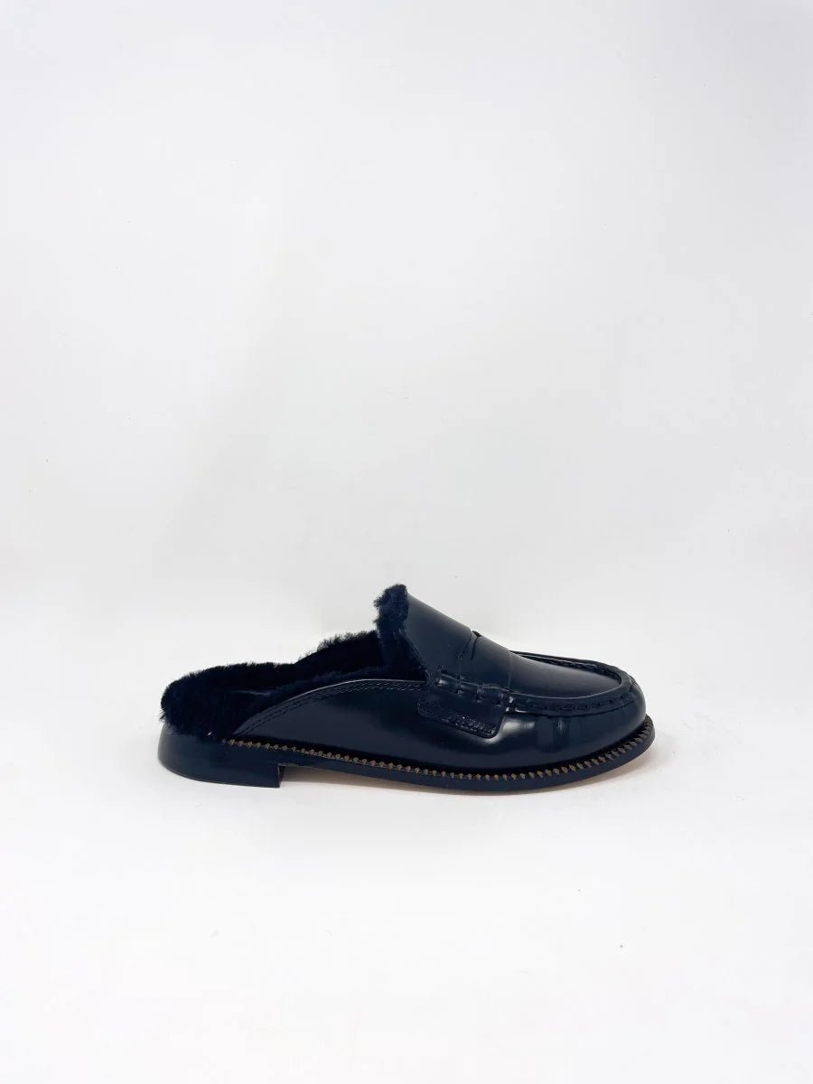 Freda Salvador - Temi Loafer Black Calf Shirling - Kalifornia Jean Bar