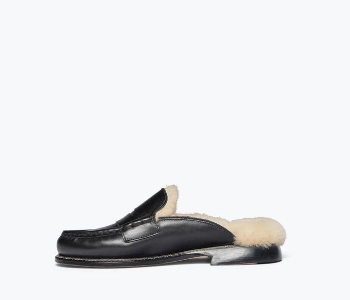 Freda Salvador - Temi Loafer Black Calf Shirling - Kalifornia Jean Bar