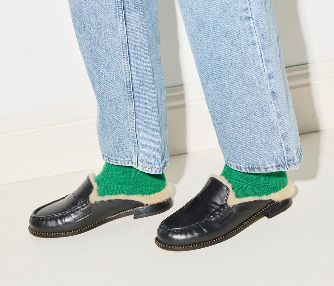 Freda Salvador - Temi Loafer Black Calf Shirling - Kalifornia Jean Bar