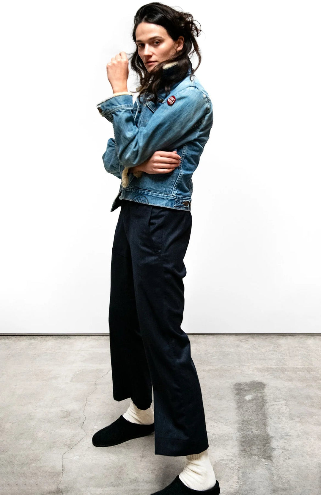 Freecity - Deep Navy Cashmere Blend French Sailor Pant - Kalifornia Jean Bar
