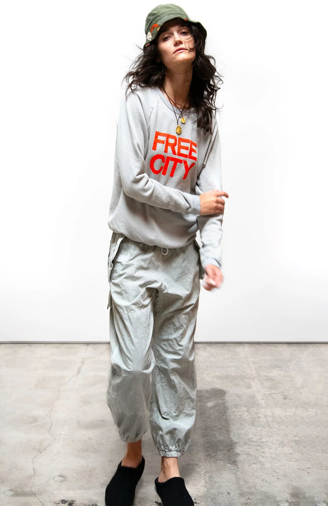 FREECITY - DOVE GREY SUPERYUMM BIGGIE RAGLAN - Kalifornia Jean Bar