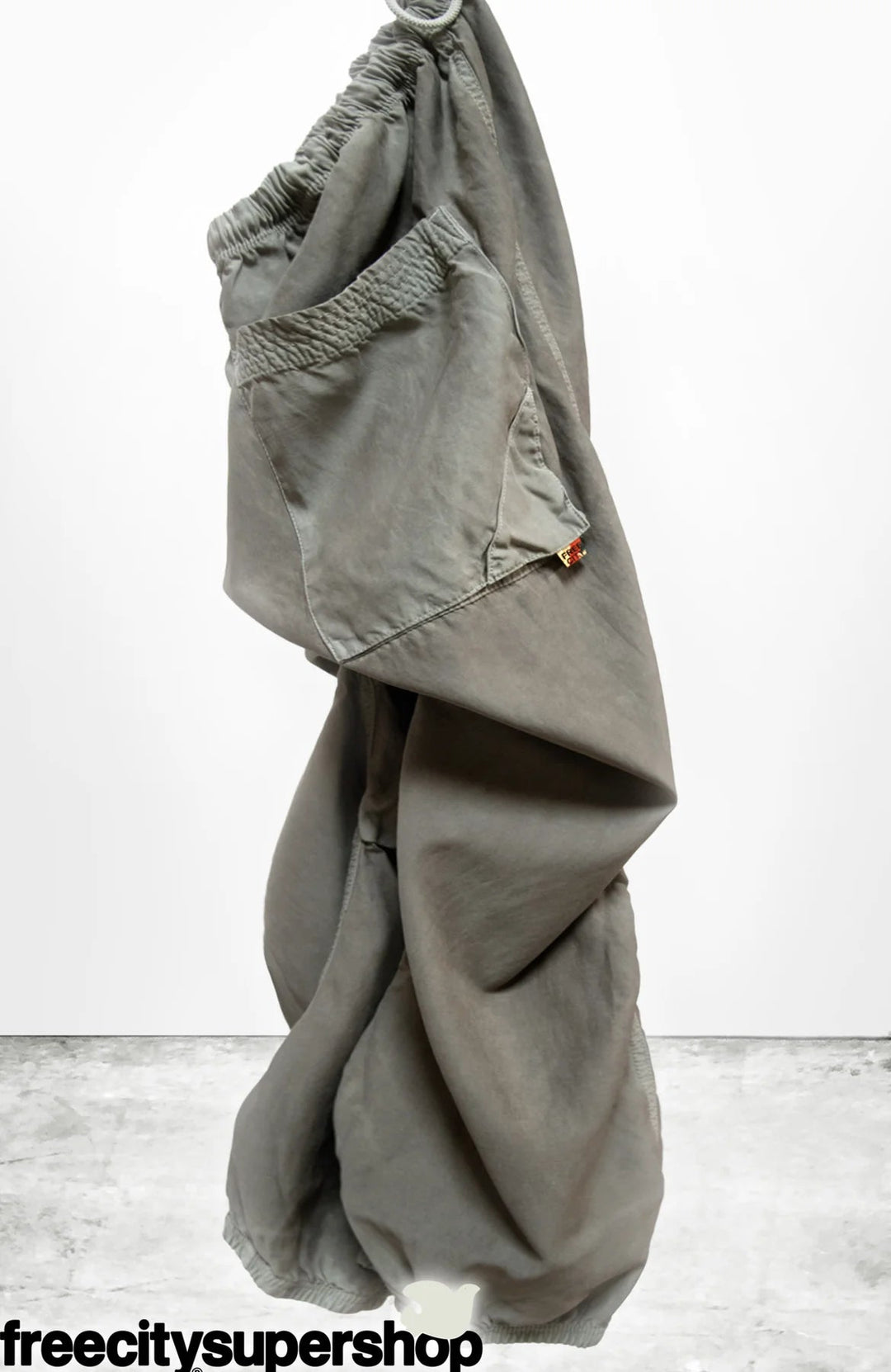 Freecity - Matte Satin Drawstring Biggy Pant Mud - Kalifornia Jean Bar