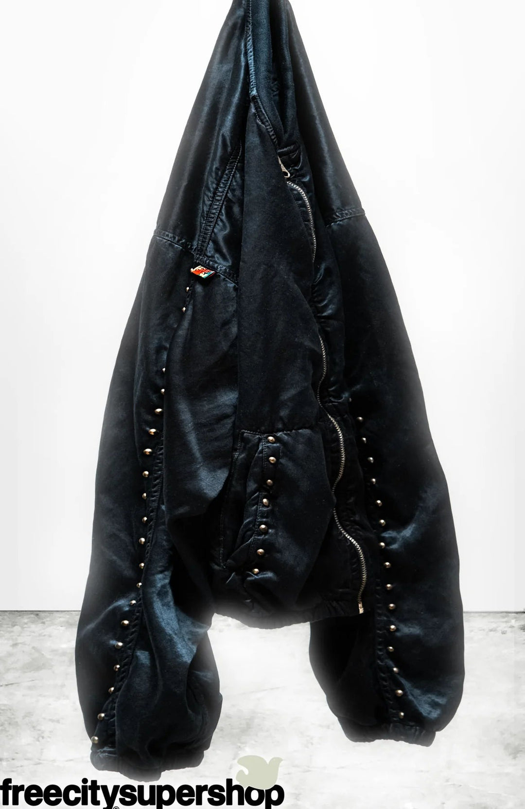 FREECITY - Superblack Glass Canyonkid Home/Stud Satin Bomber Shell - Kalifornia Jean Bar